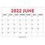 June 2022 Calendar Printable  Desk & Wall DigitallyCrediblecom