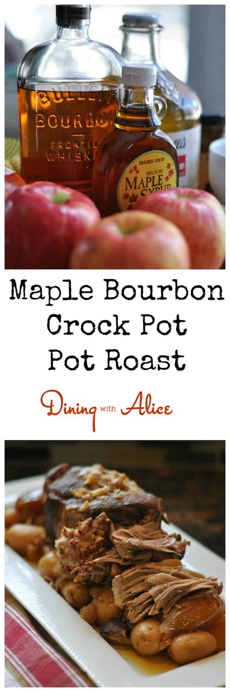 For a slow cooker pot roast dinner, it's best to start in the morning to have the roast ready for the evening meal. Maple Bourbon Pot Roast - Dining with Alice