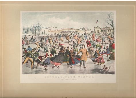 Ice Skating Currier And Ives Prints American Artists Central Park