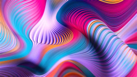 Colorful Waves K Hd Abstract Wallpapers Hd Wallpaper Vrogue Co