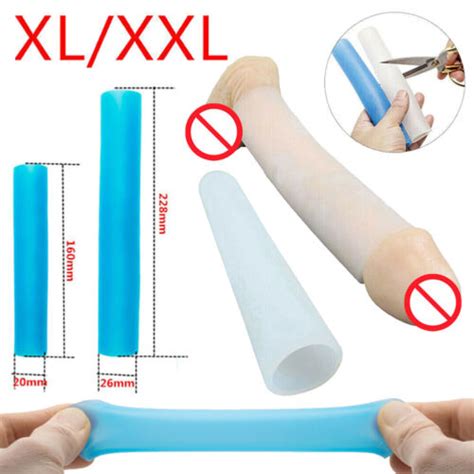 Xlxxl Silicone Sleeve Penis Stretcher Pump Ads Enlargement Anti Turtle