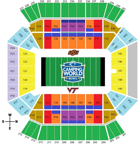 Seating Chart For Camping World Stadium