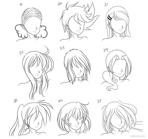 How To Draw Anime Hair For Beginners How To Draw Anime
