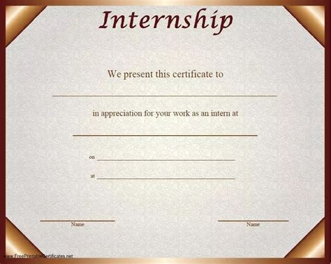 14 Free Certificate Of Internship Templates Professional Samples In