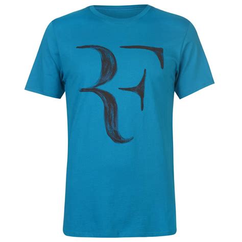 Mens Nike Roger Federer Logo T Shirt Blueblack T Shirts Nielsen Animal