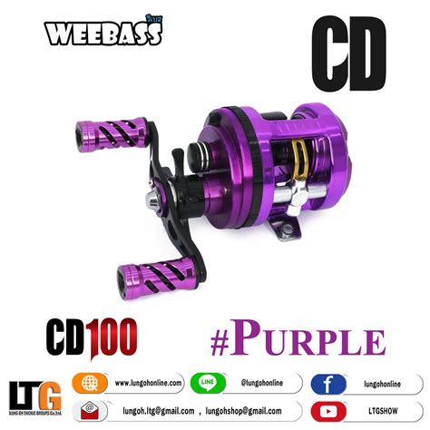 รอกเบสทรงกลม Weebass CD100 ขวา Purple
