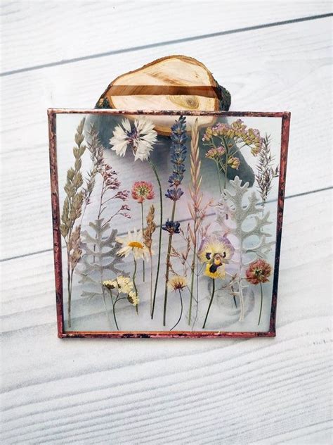 Remove the glass from the picture frame. Pressed flower stained glass, pressed flower art, dried ...