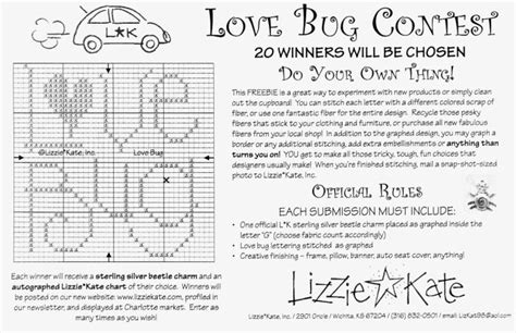 Lizzie Kate Freebies Cross Stitch Patterns