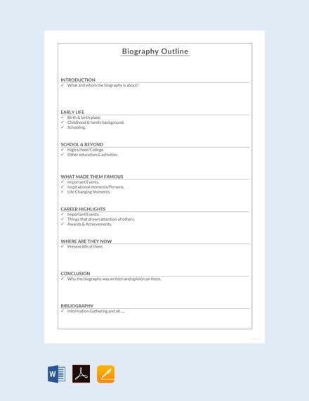 28 Biography Templates Doc Pdf Excel Free And Premium Templates