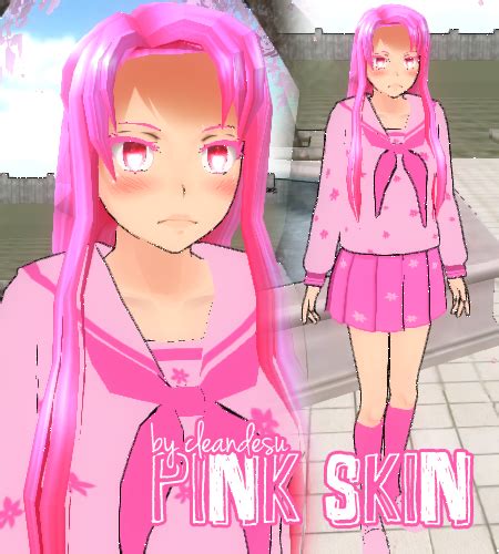 R Eq Pink Skin For Yandere Simulator~ By Cleandesu On Deviantart