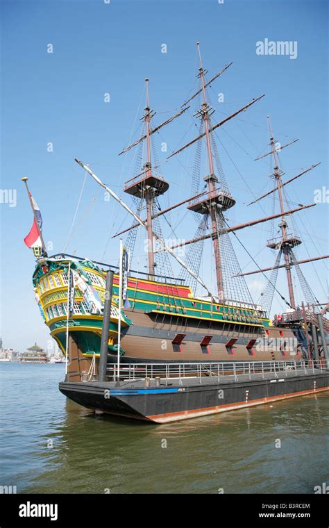 Replica Of East India Trading Ship Maritime Museum Amsterdam
