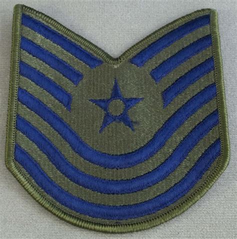 Usaf Large Size Subdued Obsolete Sleeve Rank Insignia Master Sergeant