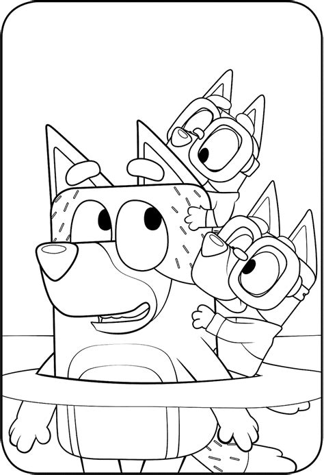 Bluey Chloe Coloring Pages Clowncoloringpages