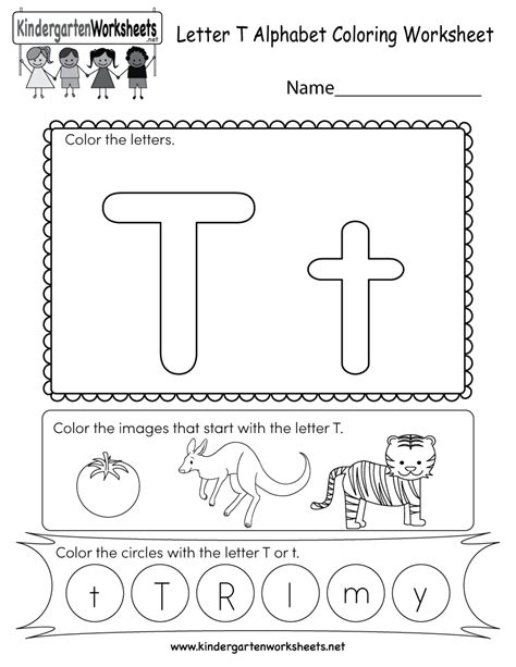 Preschool Printable Letter T Worksheets Thekidsworksheet