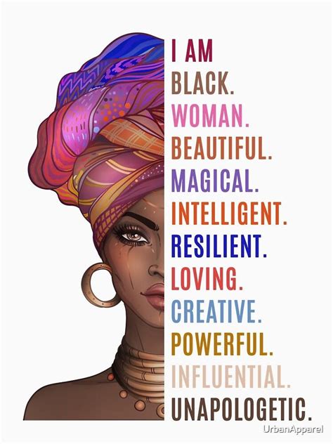 I Am Black Woman Beautiful Magical Intelligent Svg Black Girl Etsy