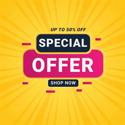 Premium Vector Special Offer Sale Promotion Banner Template