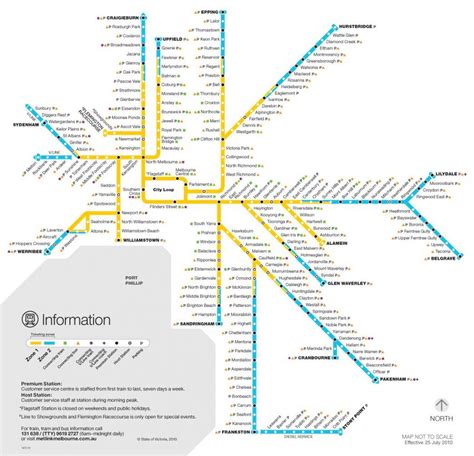 Train Map Melbourne Melbourne Train Network Map Australia