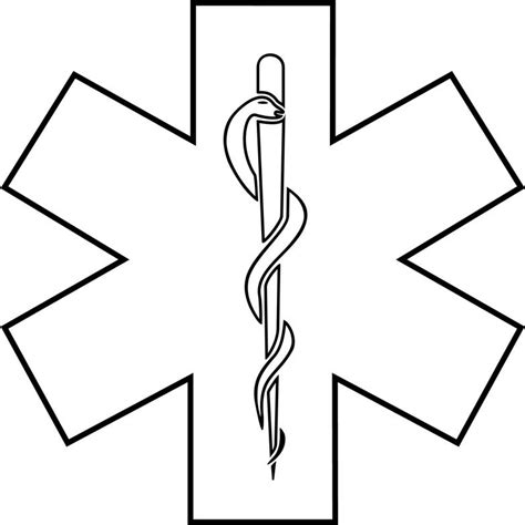 Medical Alert Symbol Outline Clip Art Library