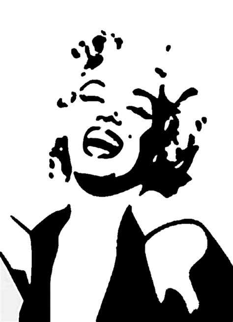 Marilyn Monroe Stencil By Gulcin Dekorasyon Elişleri Kadın Hüzünlü