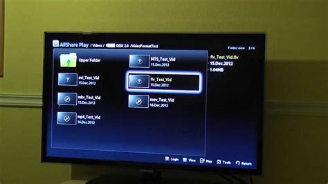 Samsung Smarttv Video Playback Format Tests From Usb Flash Disk Youtube