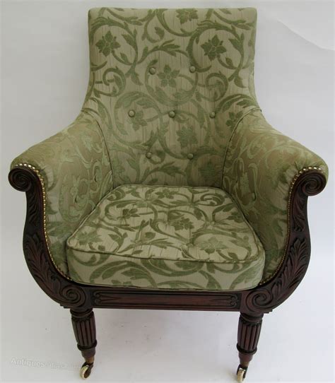 Mahogany Library Chair In The Regency Style Antiques Atlas