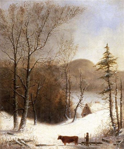 Its About Time Snow By George Henry Durrie 18201863 Winter