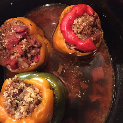 Slow Cooker Stuffed Peppers Recipe Allrecipes