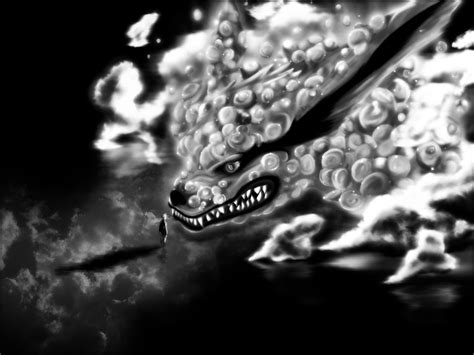 壁纸 动漫 火影忍者动物园 漩涡火影忍者 Kyuubi 黑暗 截图 电脑壁纸 黑与白 单色摄影 微距摄影