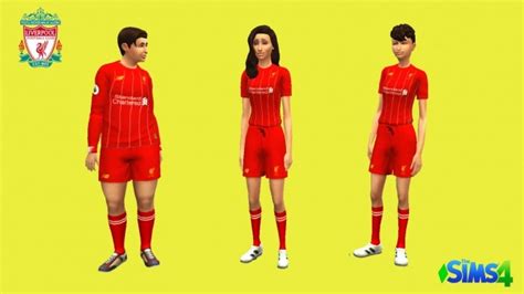 Liverpool Uniform By Godspeed At Mod The Sims The Sims 4 Catalog