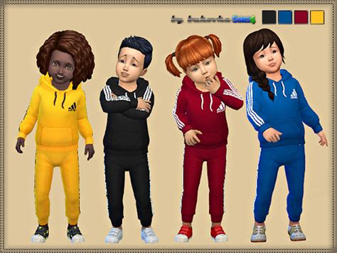 Sims 4 Ccs The Best Toddlers Set Adidas By Bukovka