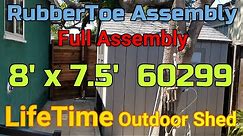 Lifetime Shed 8' x 7.5' 60299 Outdoor Shed Full Assembly How to Build Install