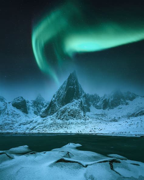 Just A Regular Night From Lofoten Islands Aurora Boreal Lofoten