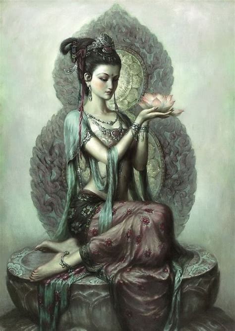 quan yin art goddess of love spiritual art