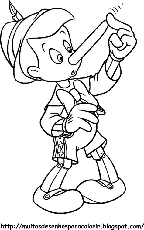 Desenhos a colorir dos seus heróis preferidos para imprimir. Desenhos para Colorir: Pinóquio