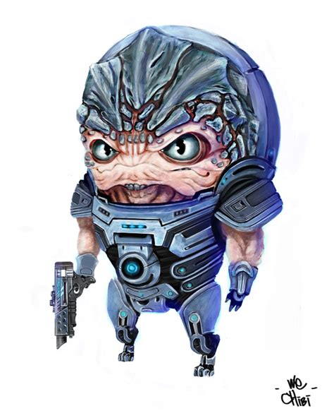 Mass Effect Grunt Chibi By We Chibi On Deviantart Mass Effect Grunt