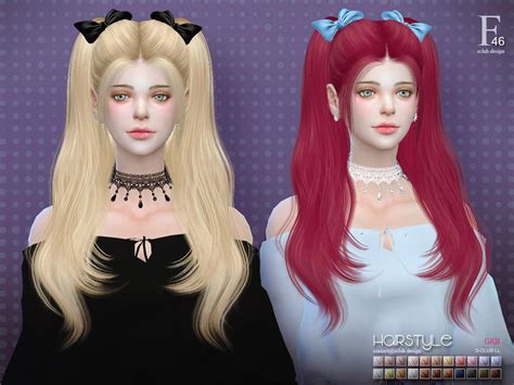 Pigtail Hairstyles For Females Sims 4 Cc Vilcolour