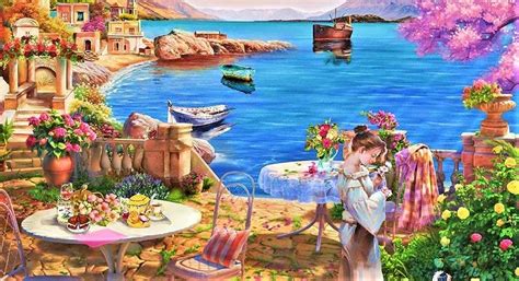 Solve A Glorious Lunch And Afternoon At The Lake Jigsaw Puzzle Online