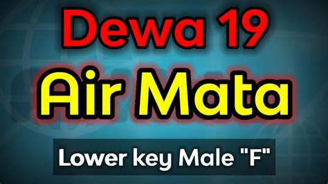 Air Mata Dewa Karaoke Lower Key Youtube