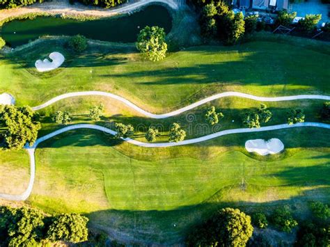 Aerial View Of Golf Course Stock Photo Image Of Landscaping 5123850