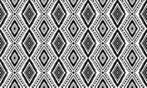 Abstract Cute Black Motif Geometric Tribal Ethnic Ikat Folk Motif