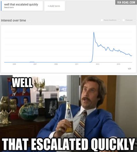 Google trends, a.k.a, america's subconscious fears. Well that escalated quickly (Google Trends) - 9GAG