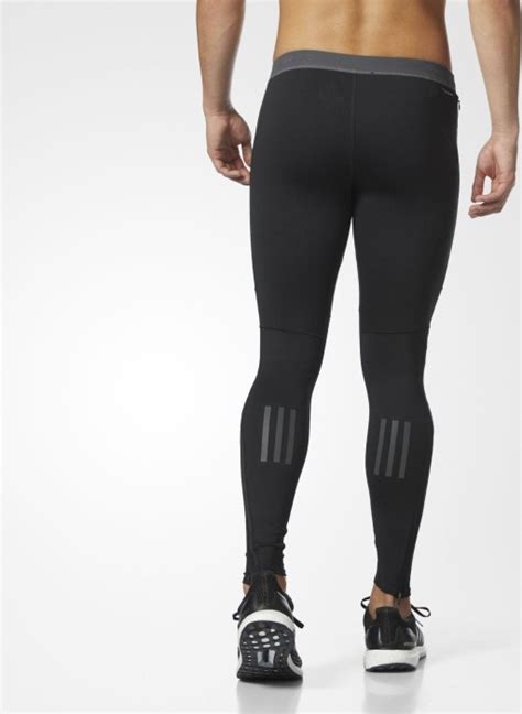 Adidas Response Climawarm Tights Running Pants Long Black Men Bs4690