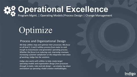 Operational Excellence Indigo Advisory Group