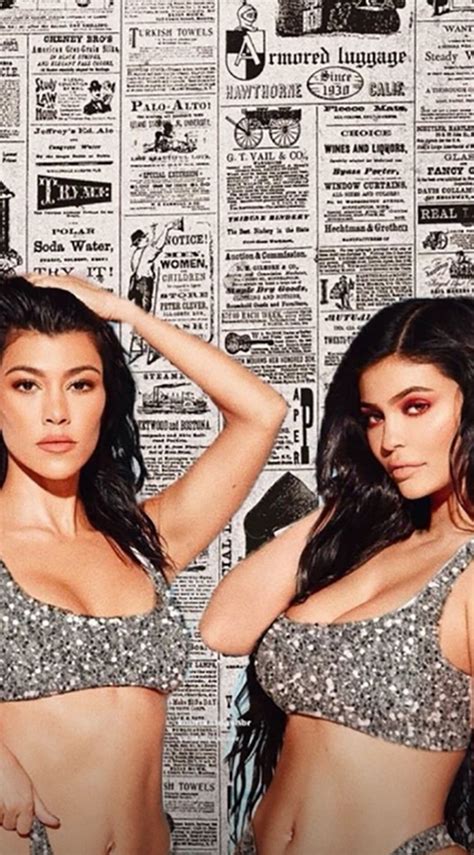 Kylie Jenner And Kourtney Kardashian Ooze Seduction In Matching Bikinis
