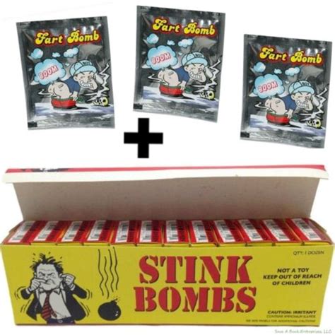 1 Case Of 36 Stink Bombs 3 Fart Bomb Bags ~ Combo Set Ebay