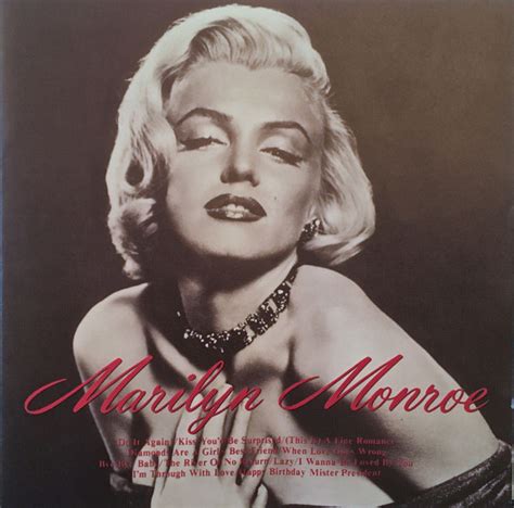 Marilyn Monroe Marilyn Monroe 1992 Cd Discogs