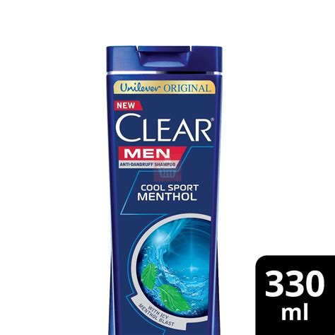 Clear Shampoo Men Cool Sport Menthol Anti Dandruff 330ml