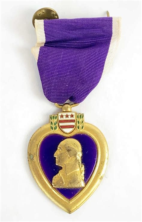 Lot Vintage Purple Heart Military Medal