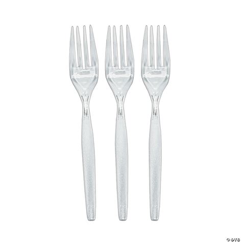 Bulk Clear Plastic Forks 50 Ct