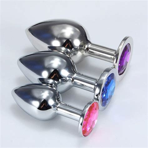 Color Size Hot Stainless Steel Metal Prostate Massage Butt Plug Sex Toy Back Yard Game Toys